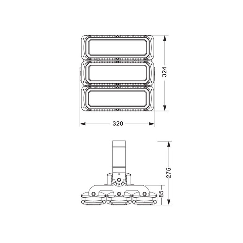 M1-230 modulstrålkastare 230W