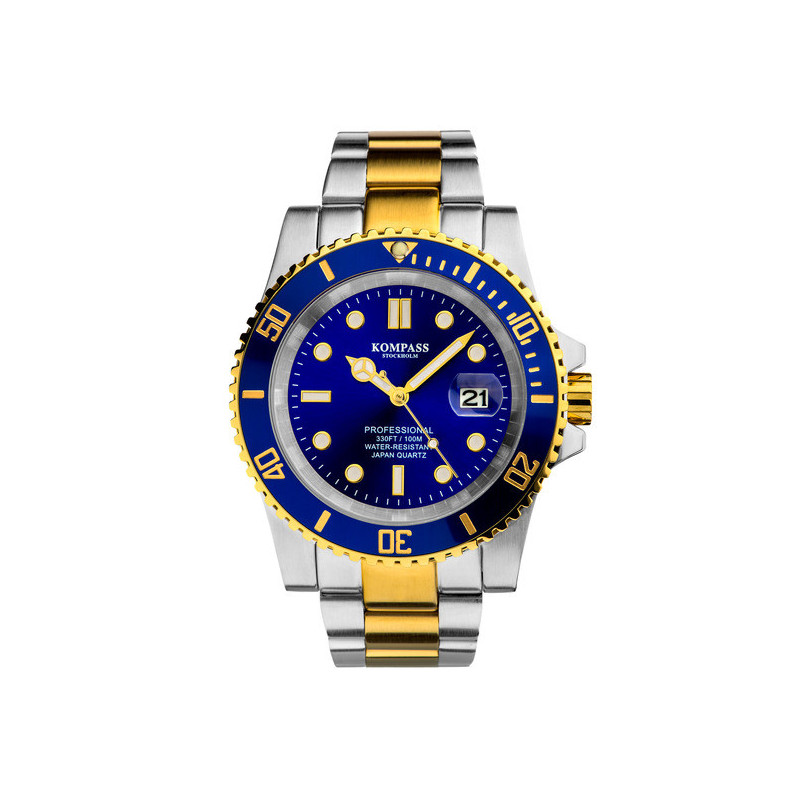 Kompass Grand Diver Gold / Steel