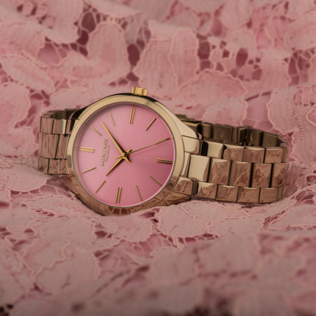 Kompass Cosmopolitan Gold Pink Dial