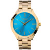 Kompass Cosmopolitan Gold Teal Dial