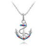 Canard Jewelry Necklace Anchor White Gold