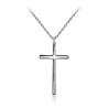 Canard Jewelry Necklace Cross White Gold